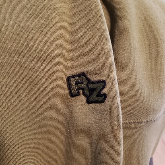 Men's Rip Zone Army Green Full Zip Hoodie - XL - Used Good Condition - Picture 4 of 6